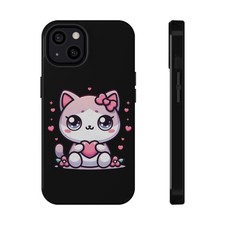 Cute Cat Phone Case: Kawaii Design, Gift for Cat Lovers, Durable ...