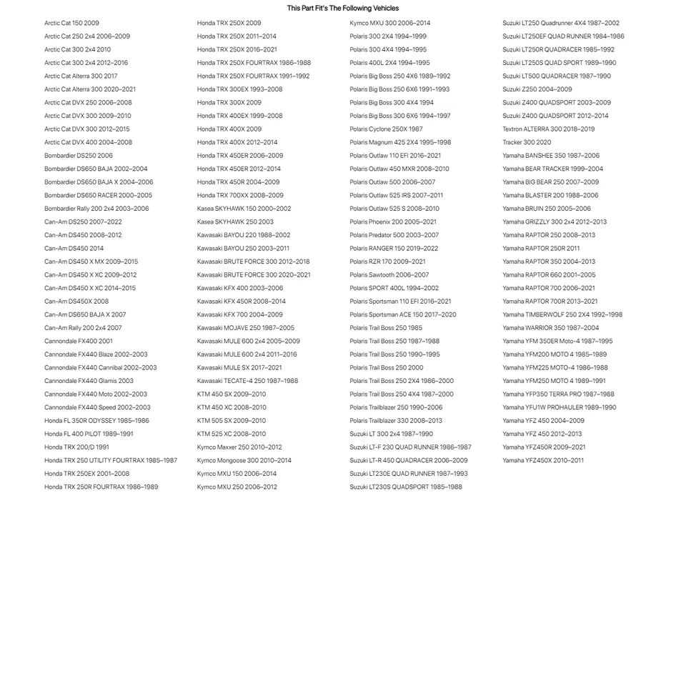 Neumático ITP Holeshot HD 22x7-10 para Yamaha YFP350 TERRA PRO 1987-1988 Foto 3 de 3