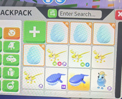 Adopt Me Apple II In-Game Backpack Inventory Items & Pets (Screenshot Listing)