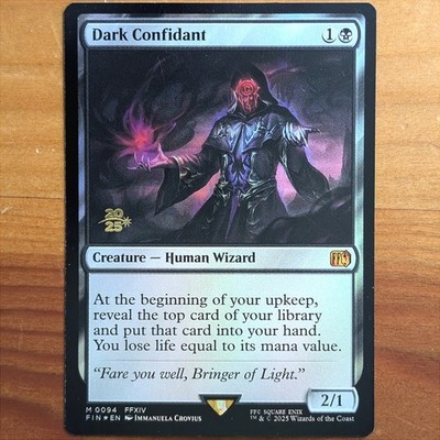 Dark Confidant - Prerelease Foil Promo - Final Fantasy XIV MTG FF14