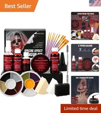 Professional SFX Makeup Kit Special Effects Makeup Kit with Fake Blood, Coa...