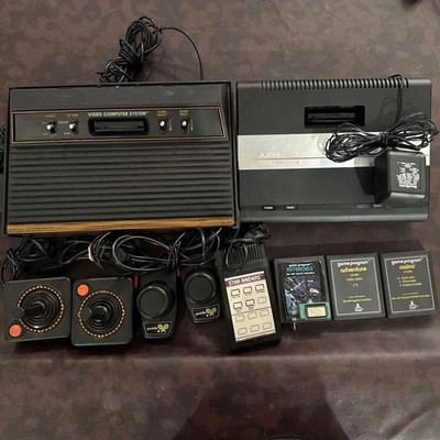 Atari 2600 & 7800 ProSystem Console Lot Games Controllers Paddles UNTESTED