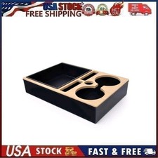 Sofa Buddy Wooden Cup Holder Storage Compartment For Remotes & Items (NEW)