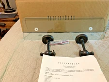 Pottery Barn Glass Shelf Bronze 18" Wall Mount Bathroom Shower/Wall NOB