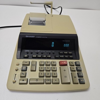 Sharp Compet QS-2770H Heavy Duty Print Calculator Tested Working