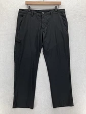 Volcom Pants Mens 34 Black Stretch Tech Chino Zip Pocket Lightweight Travel