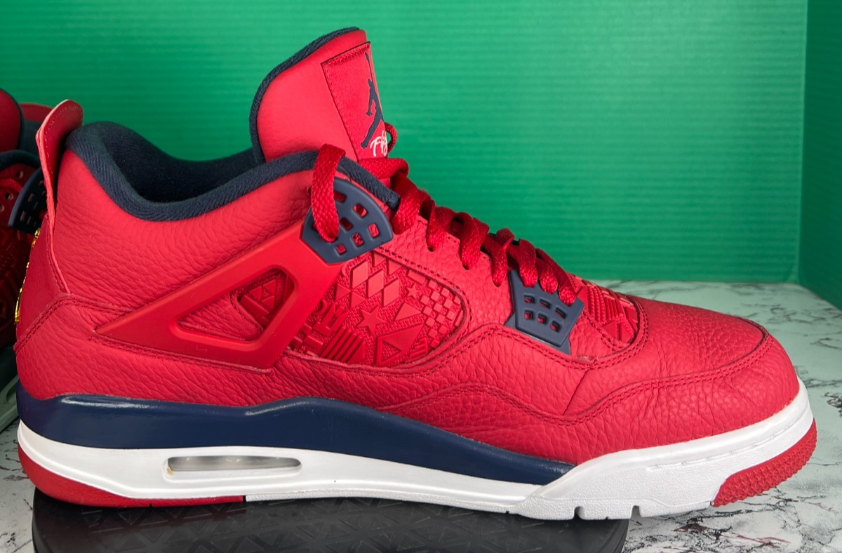 Jordan 4 Retro SE FIBA 2019 Men's Size 14 Gym Red Obsidian White