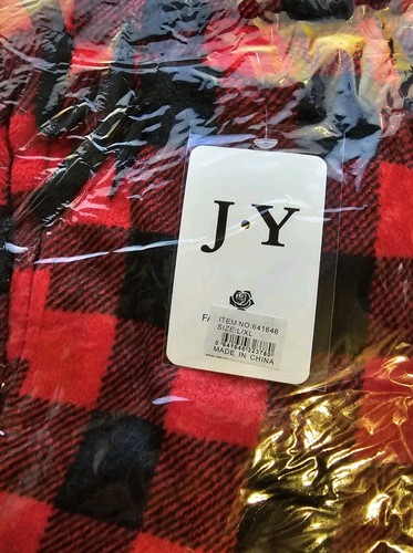 J Y relaxed fit flannel plaid pajama pants are perfect for lounging S/M