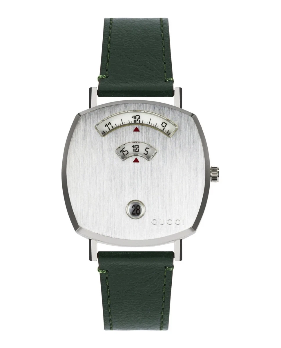 Gucci Womens 35mm Green Band Leather Strap Fashion Watch Vintage GUCCI Women main image 4