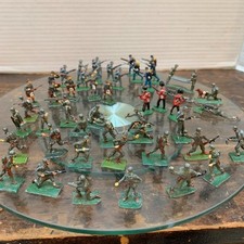 Antique 45 Lot Lead TOY SOLDIERs WWI Multiple Countries Vintage READ