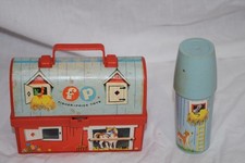 Vintage 1962 Fisher Price Little People Mini Barn Lunchbox 549 Complete GUC