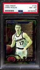 1993 Finest #176 CHRIS MULLIN  PSA 8 NM-MT 55182982 