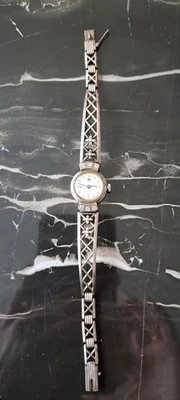 Silber 925 Mechanische Damenuhr Chaika  mit Handaufzug. - Bild 1 von 4