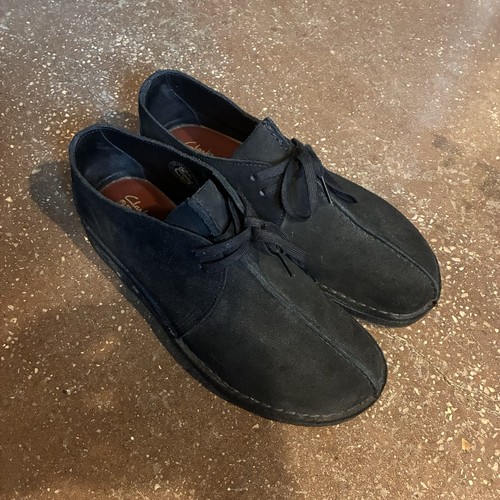 Clarks desert trek Black Suede Boot Mens 10.5