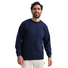Uneek Navy UC201 Unisex Classic Sweatshirt XS–6XL | Soft Durable Workwear Jumper