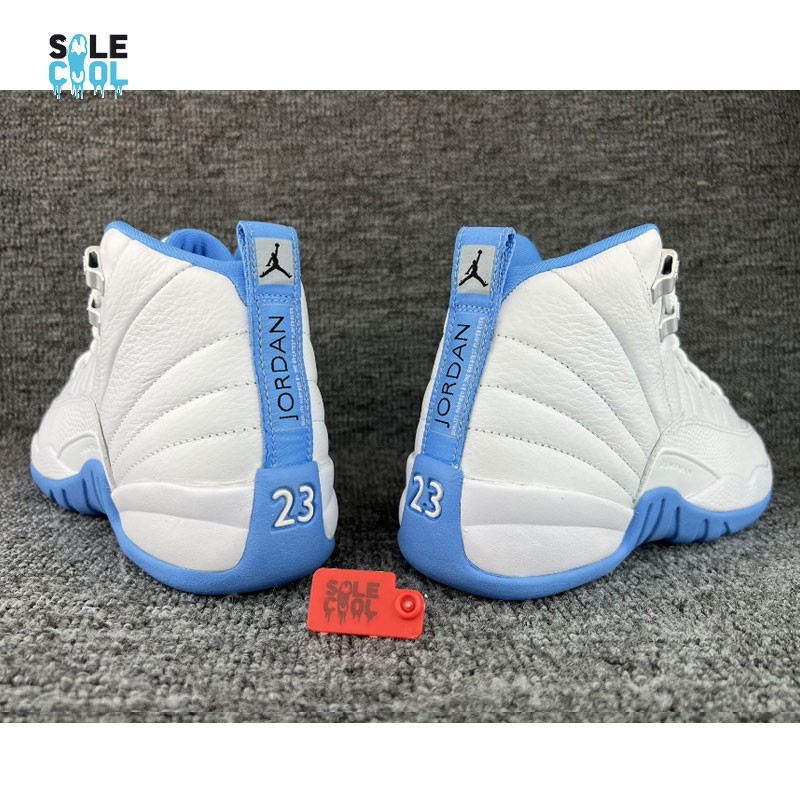 Nike Air Jordan 12 Retro GS White University Blue Shoes 153265-112