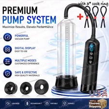 Vacuum Penis Pump for Male ED Enhancement Erectile Enlargement Penis Enlarger BG