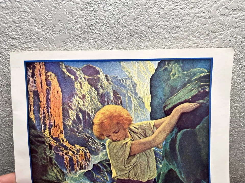 复古 Maxfield Parrish The Canyon 海报 新艺术运动 — 第 2/4 张图片