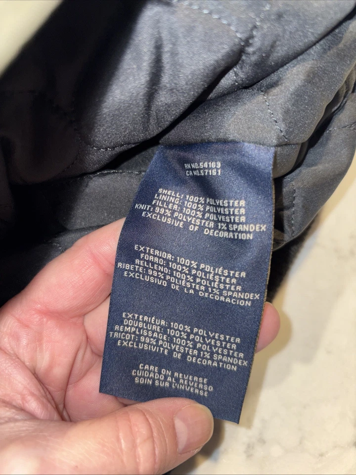 Dockers Bomber Military Jacket Mens S Water Resistant Winter Coat Olive Green - Image 4 of 4