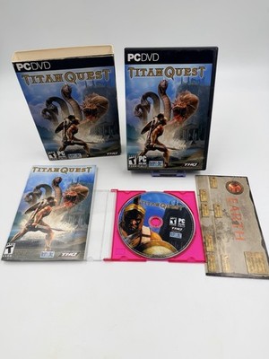 Titan Quest (PC CD ROM) CIB w Manual Skip Cover Map Disc Retro Gaming Small Box