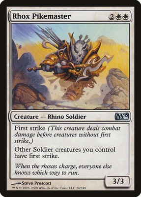 Rhox Pikemaster [Magic 2010] Lightly Played