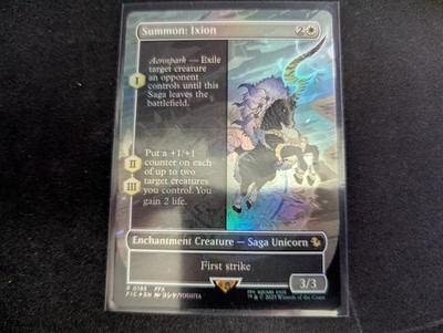 MTG Magic the Gathering FOIL Summon: Ixion Borderless FIC!