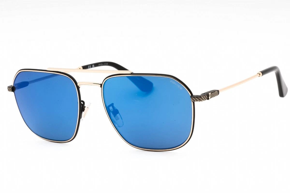 Police SPLB37 Gold Aviator Designer Sunglasses NEW Retail $300+ Police Origins-Urban-7 SPLF14 Sunglasses Pilot | EyeSpecs.com main image 3