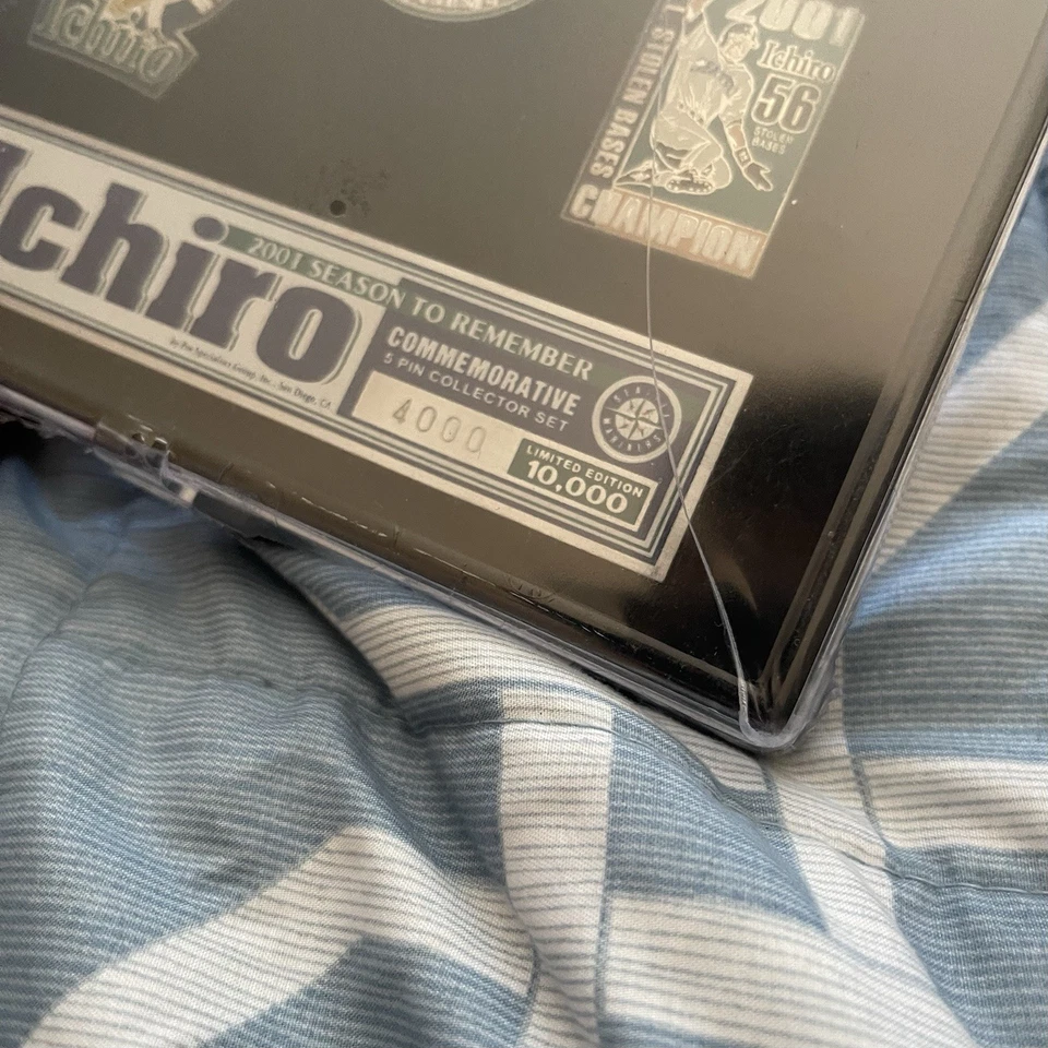 Seattle Mariners Ichiro Pin Badge 5 Set #4000/1000 MVP Commemorative NEW HOF! 🔥 - Изображение 3 из 4