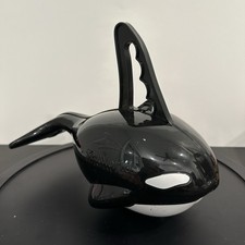 Vtg 2003 SeaWorld Shamu Orca Whale Plastic So...