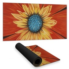 Begin Home Decor C1DM15310R2MX5 16 x 32 in. Botanical Blue Desk Mat - Flower ...