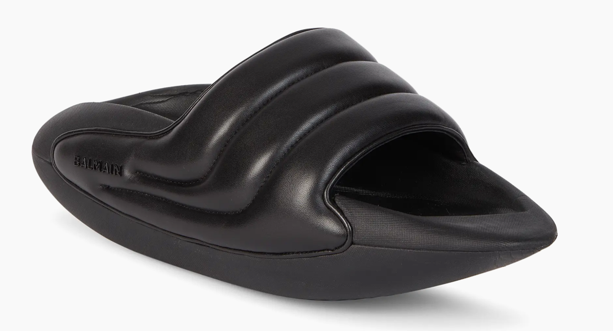 BALMAIN - Slip On B-It-Puffy Quilted Slides - Size 43 - AM1VL299