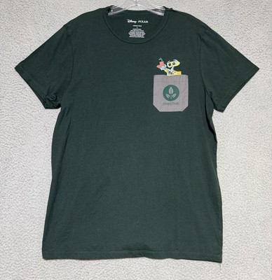 Disney Pixar WALL-E Recycled Pocket T-Shirt Mens size Large Green BoxLunch