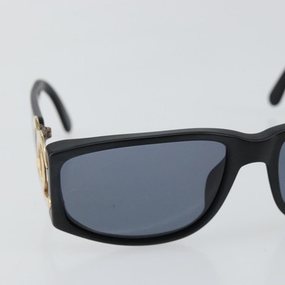 CHANEL COCO Mark Sunglasses Plastic Black CC Auth 143837 | eBay