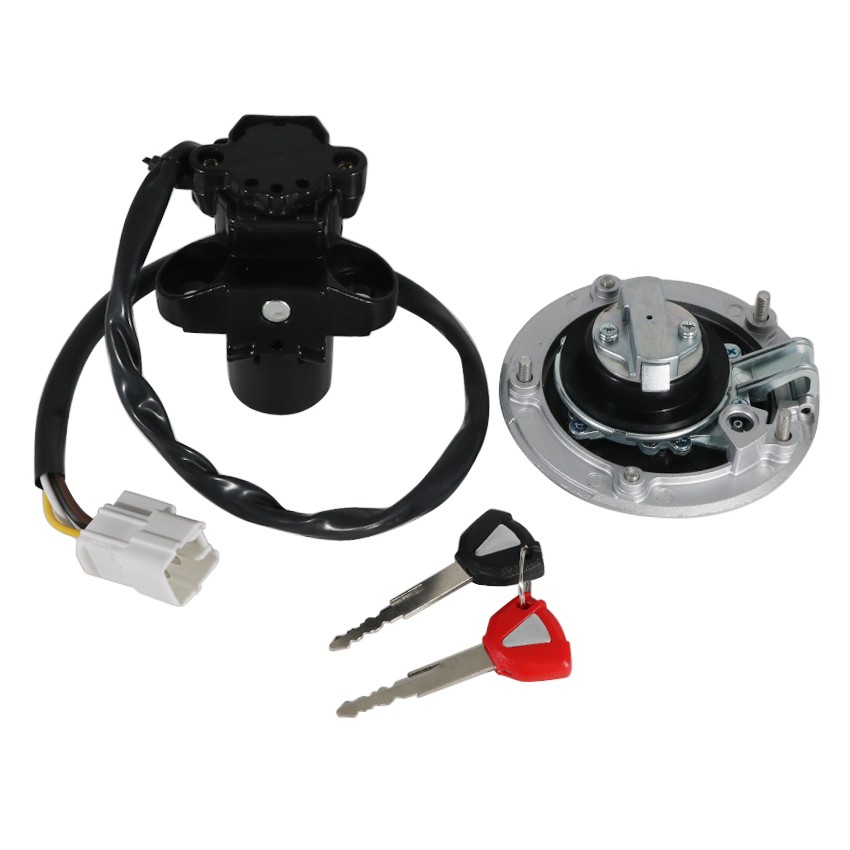 Ignition Switch Fuel Gas Cap Lock Key for Kawasaki ZX1400 Ninja