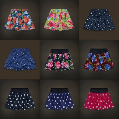 Hollister Women's Floral Polka Dot Skirt Mini Ruffle Layer NWT