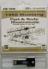 1968 Ford Mustang Part and Body Illustrations (Usb)