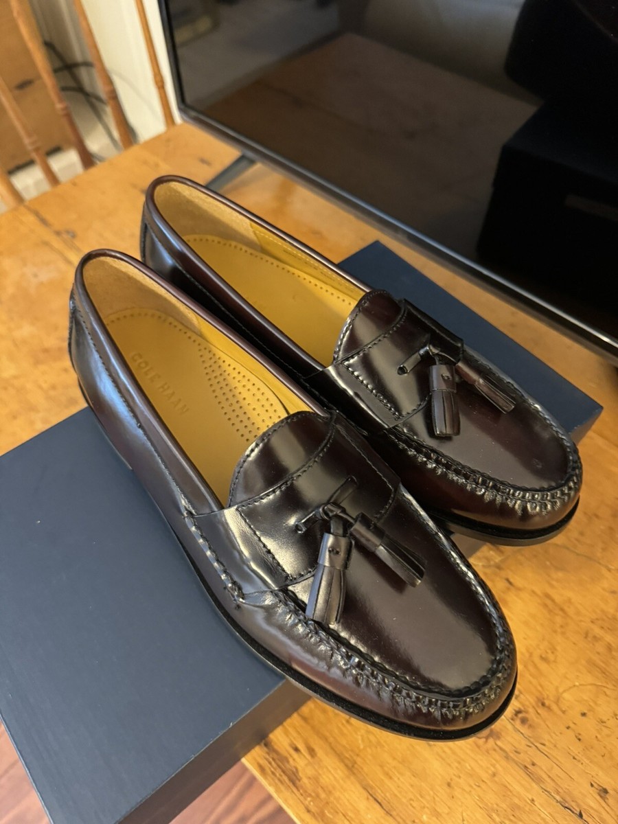 Cole Haan 03507 Pinch Tassel Loafers Dress Shoes Men Size  display picture 1