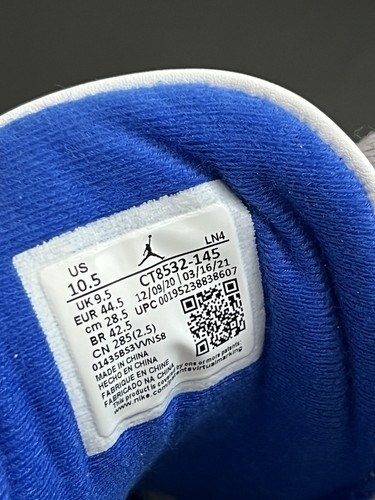 Nike Air Jordan 3 Retro Mid Racer Azul CT8532-145 EE. UU. Hombres 10.5 Totalmente Nuevas N Box DS - Imagen 5 de 7