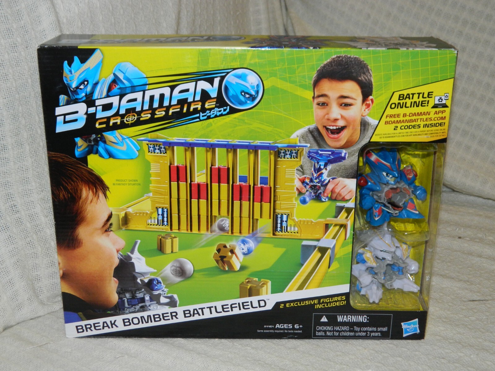 NEW NIB B-Daman Crossfire Break Bomber Battlefield Set Hasbro 2013 Boxed