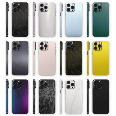 Für iPhone 15 14 Pro Max Plus Skin Aufkleber Schutzfolie Rückseite und Seiten