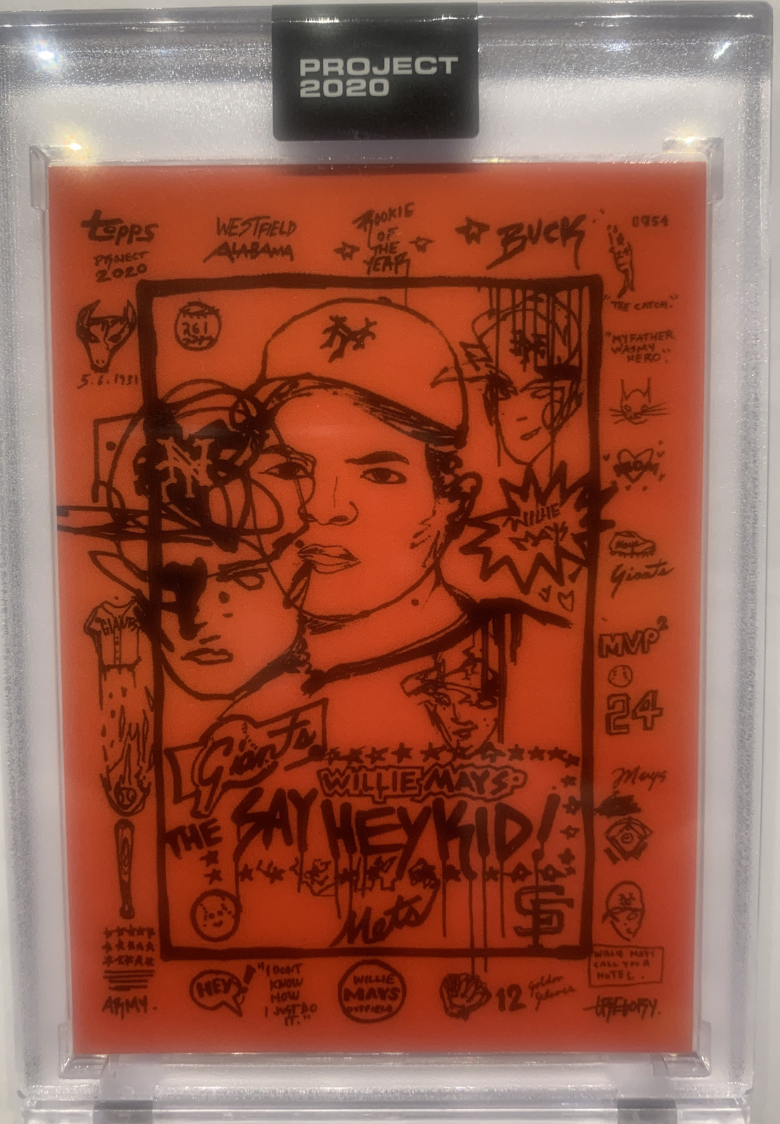 Topps Project 2020 Card 188 - 1952 Willie Mays by Gregory Siff