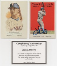 2004 2006 Topps Cracker Jack Allen Ginter's #177 #138 Hank Blalock Auto Cards