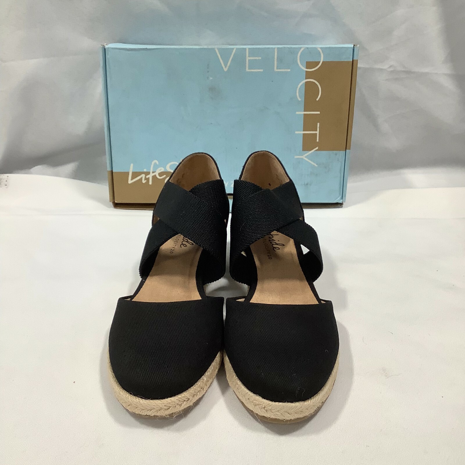 LifeStride Womens Velocity 2.0 Keaton 00315049 Black Espadrille Sandal