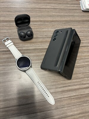 Samsung Galaxy Z Fold5 Galaxy 6 Classic Smart Watch And Samsung Earbuds 2 Pro