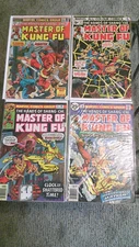 Master Of Kung Fu Marvel Bronze Age Comic Lot of 4 #'s 18,37, 42, 43 Boarded