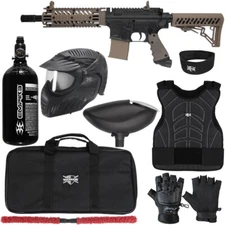 Tippmann TMC Level 2 Protector Paintball Kit - Black/Tan / Small/Medium
