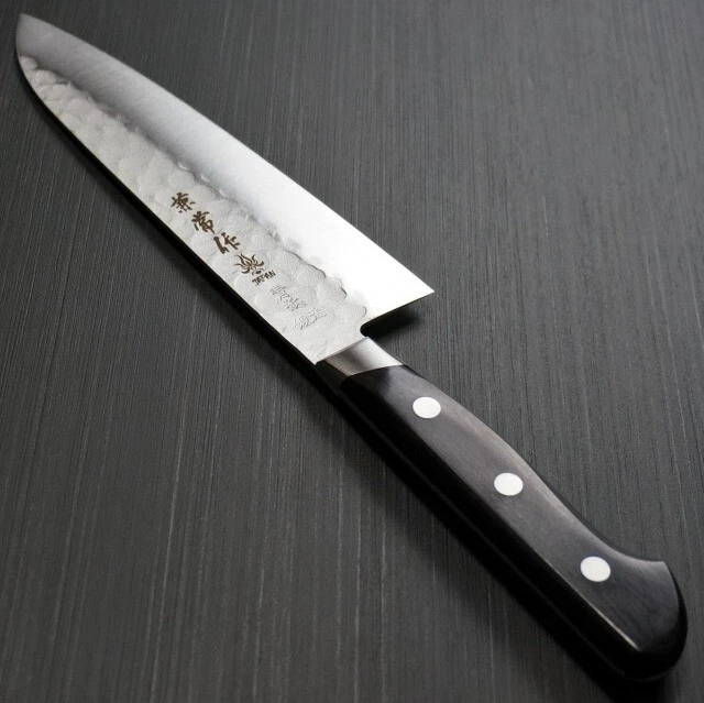 Нож шеф-повара Kanetsune Japan Seki Santoku 7,1 дюйма кованая отметка синяя сталь No2 KC-921 - Изображение 3 из 4