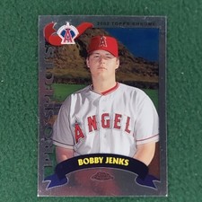 Bobby Jenks Anaheim Angels 2002 Topps Chrome Prospects ROOKIE card #T172. rookie card picture