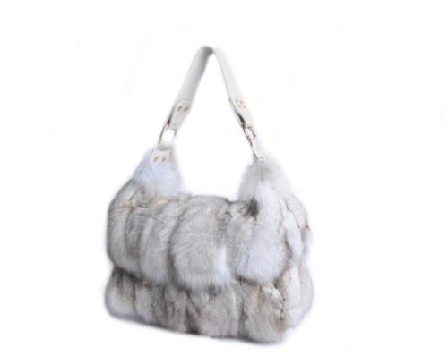 Neu echt echt Fuchspelz Pathwork Handtaschen Tasche Echtfell Handtasche Damen - Bild 33 von 35