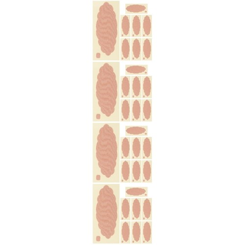 8 Sheets Schermaschinen Baumwollstretch-Unisex-Antitranspirant-Achselpflaster - Bild 19 von 20